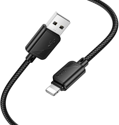 Data- en Oplaadkabel USB-A - Lightning HOCO X113, 18W, 1m, Zwart