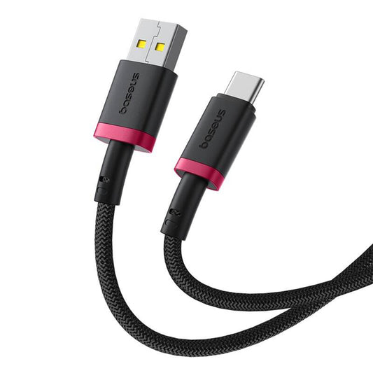 Data- en Oplaadkabel USB-A - USB-C Baseus Dura Series, 60W, 1m, Rood P10377802U01-01