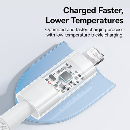 Daten- und Ladekabel USB-C - Lightning Baseus Gem, 20W, 1m, Weiß P10373001211-00