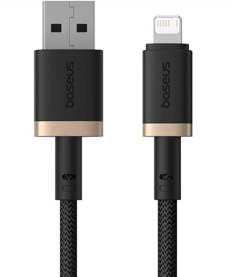 USB-A - Lightning Data en Oplaadkabel Baseus Dura Series, 18W, 1m, Goud P10377801U01-00