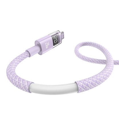USB-C - USB-C Baseus Display 2 Data- en Oplaadkabel, 100W, 1m, Paars P10382702511-00