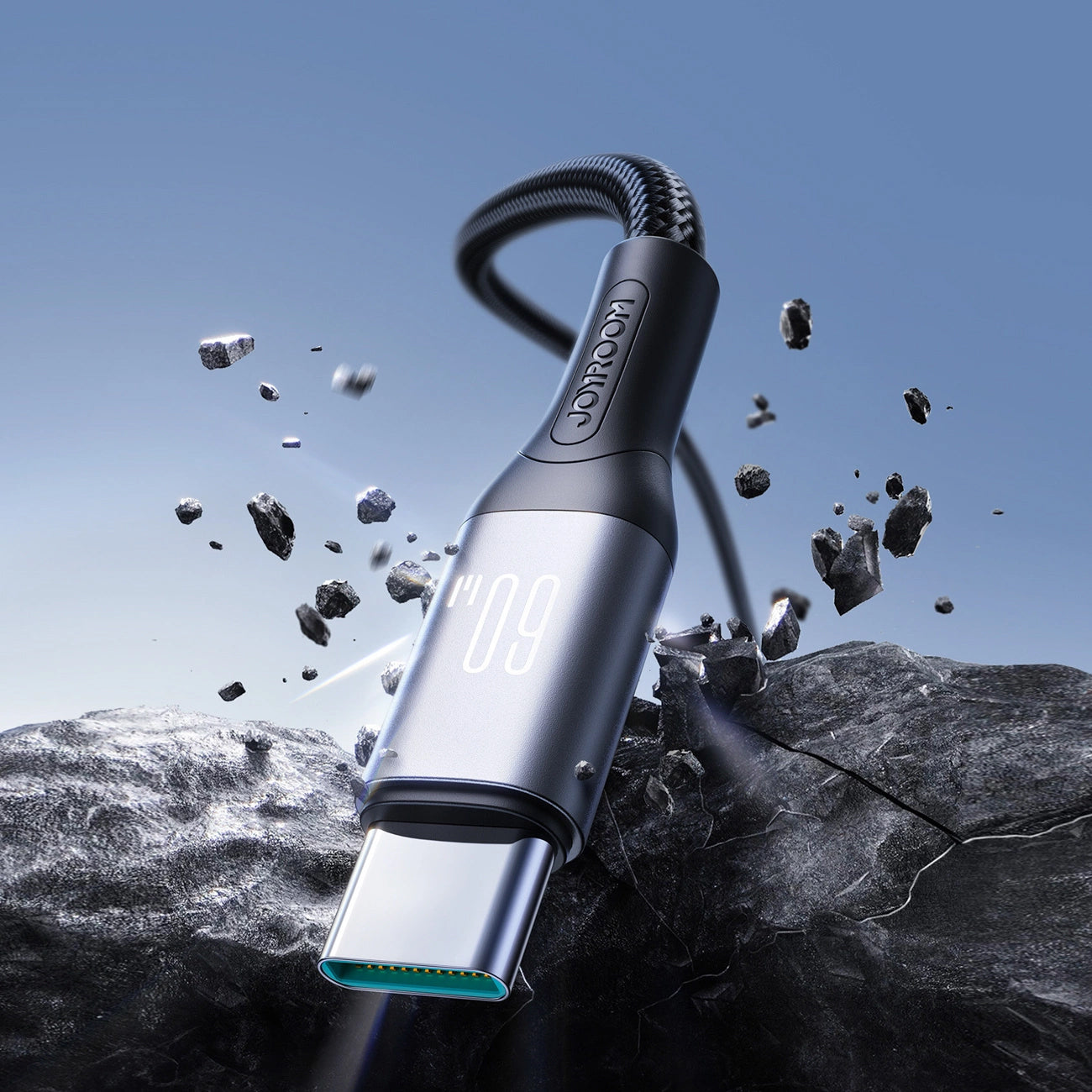 USB-C Data and Charging Cable - USB-C Joyroom S-A28 Flash, 60W, 2m, Black