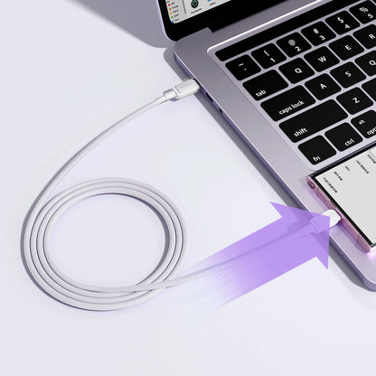 USB-C Data- en Oplaadkabel - USB-C Joyroom S-A14, 60W, 1.2m, Wit