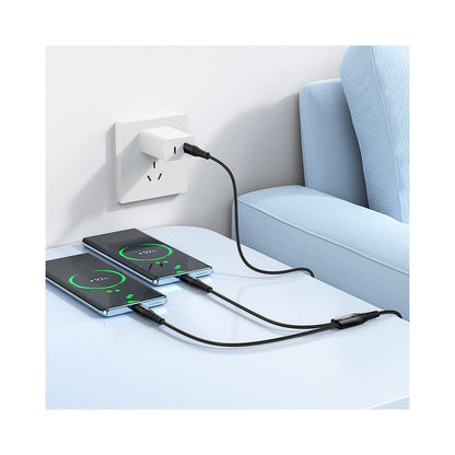 Câble de Chargement USB-C - 2 x USB-C HOCO X123, 10W, 1m, Noir