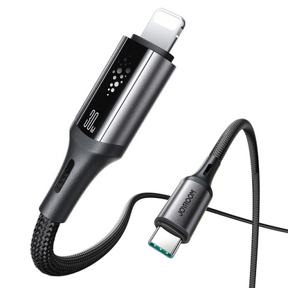 USB-C - Lightning Daten- und Ladekabel Joyroom S-A60 StarTalk, 30W, 1.2m, Schwarz