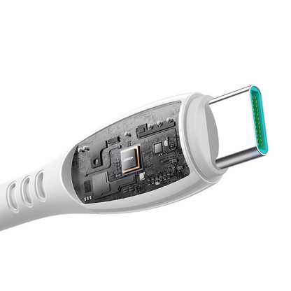 USB-C Data- en Oplaadkabel - USB-C Joyroom S-A59 Vibrant, 60W, 1.2m, Wit