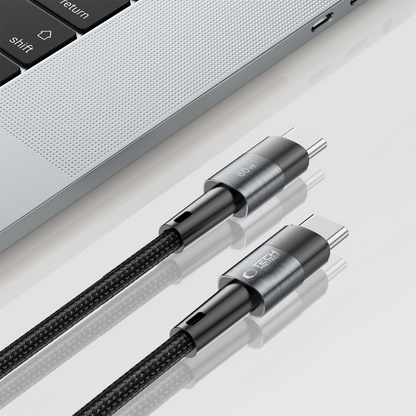 USB-C Data- en Oplaadkabel - USB-C Tech-Protect Ultraboost, 60W, 2m, Grijs