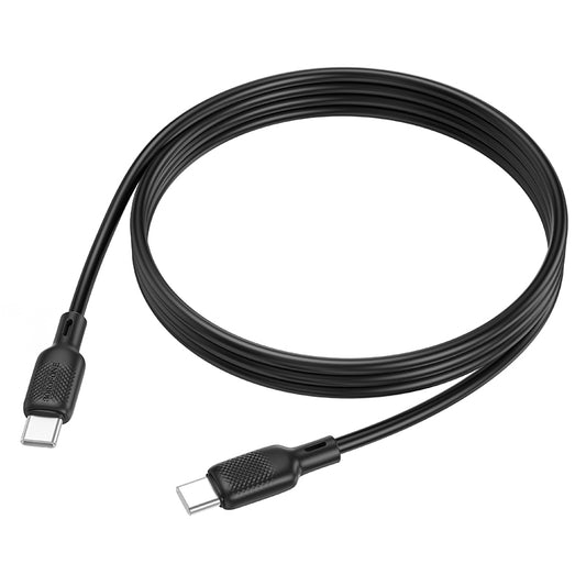 USB-C Data- en Oplaadkabel - USB-C Borofone BX113 Lenny, 60W, 1m, Zwart