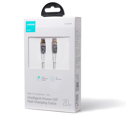 USB-C - Lightning Data- en Oplaadkabel Joyroom S-CL020A3, 20W, 1,2m, Wit