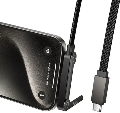 Daten- und Ladekabel USB-C - USB-C HOCO U150 Exquisite, 60W, 1,2m, Schwarz