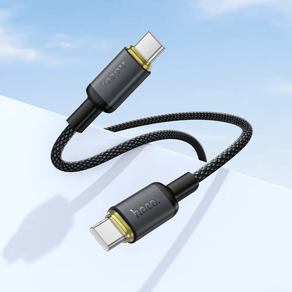 Daten- und Ladekabel USB-C - USB-C HOCO X128 Benefit, 60W, 1m, Schwarz