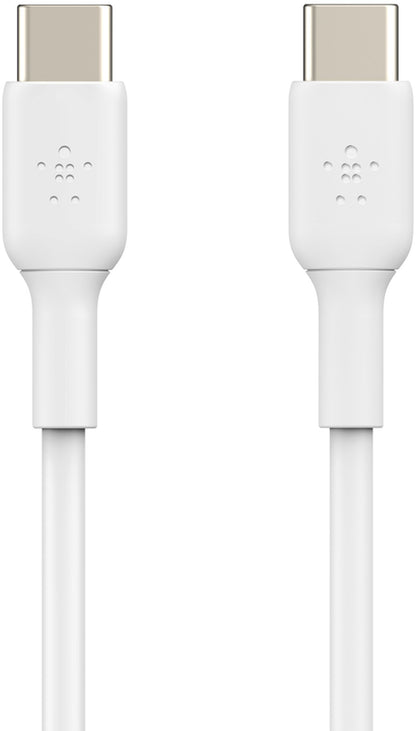 Câble de données et de charge USB-C - USB-C Belkin BoostCharge, 60W, 1m, Blanc CAB003bt1MWH