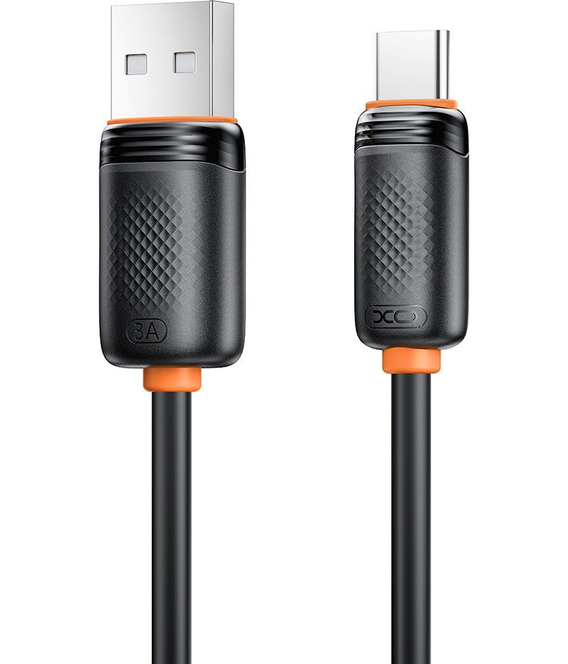 Daten- und Ladekabel USB-A - USB-C XO Design NB302, 18W, 1m, Schwarz