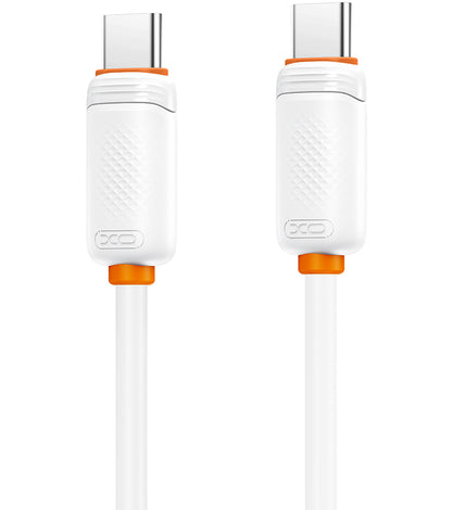 Câble de données et de charge USB-C - USB-C XO Design NB-Q302B, 60W, 1m, Blanc
