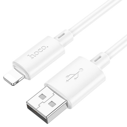 Câble de données et de charge USB-A - Lightning HOCO X88, 18W, 2m, Blanc
