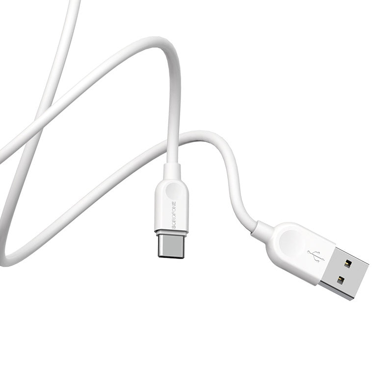 Gegevens- en oplaadkabel USB-A - USB-C Borofone BX14 LinkJet BX14, 18W, 2m, Wit