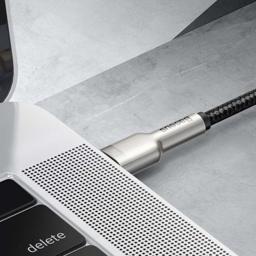 USB-C Data en Oplaadkabel - USB-C Baseus Cafule, 100W, 2m, Zwart CATJK-D01