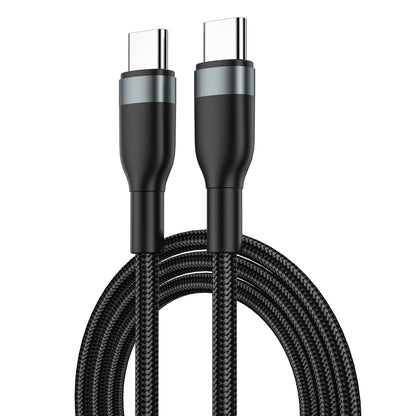 USB-C data- en oplaadkabel - USB-C WiWu Wi-C017, 100W, 1,2 m, zwart 