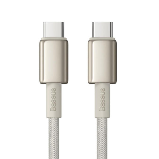 Câble de Données et de Charge USB-C - USB-C Baseus Tungsten Gold, 100W, 1m, Doré P10319800G21-00