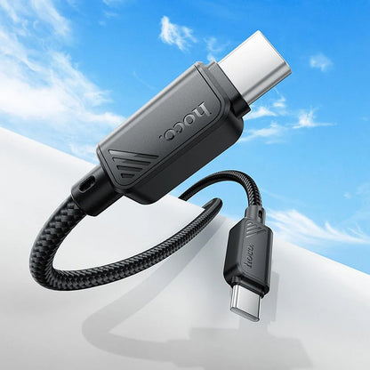 USB-C Data- en Oplaadkabel - USB-C HOCO X113, 60W, 1m, Zwart