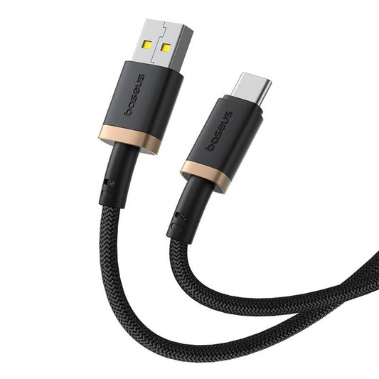 Data- en Oplaadkabel USB-A - USB-C Baseus Dura Series, 60W, 1m, Goud P10377802U01-00