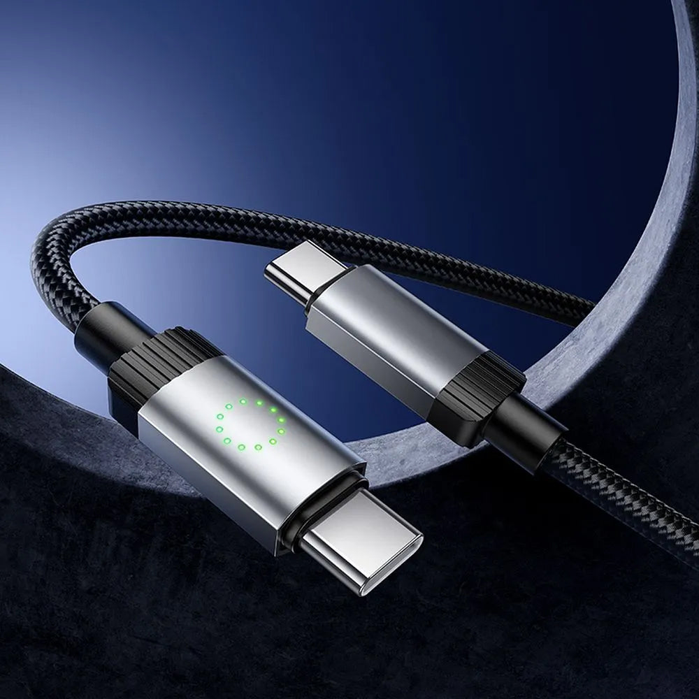 USB-C Data- en Oplaadkabel - USB-C HOCO X117, 60W, 1m, Zwart