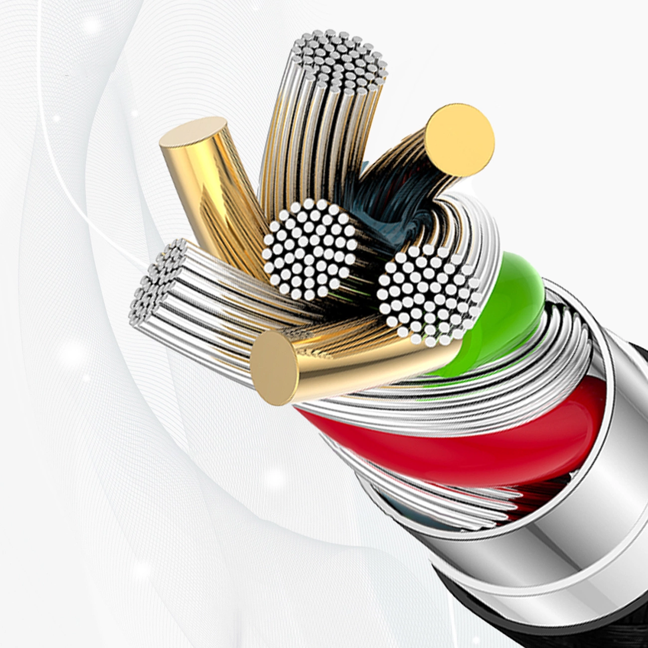 Data- en Oplaadkabel USB-C - USB-C Dudao L9C Max, 240W, 2m, Wit