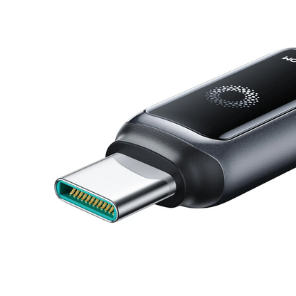 USB-C - Lightning Data- en Oplaadkabel Joyroom S-A55 StarFlight Display, 30W, 1.2m, Zwart