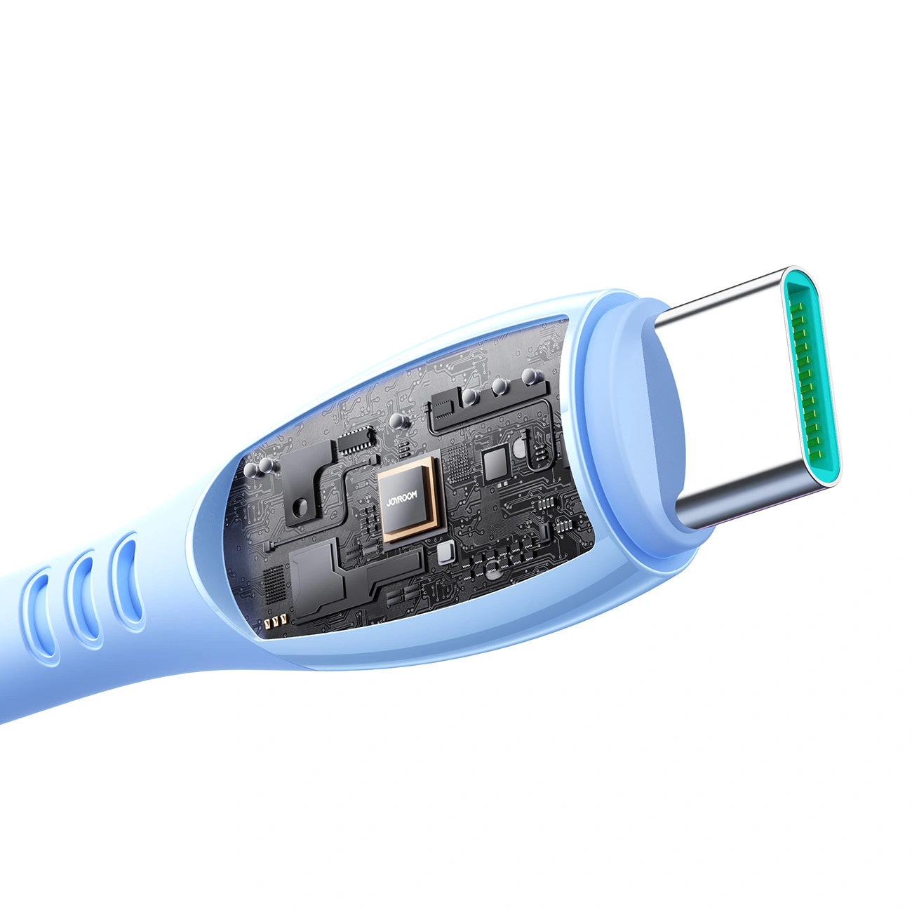 Câble de Données et de Charge USB-C - USB-C Joyroom S-A59 Vibrant, 60W, 1.2m, Bleu