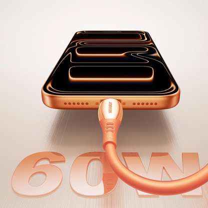Câble de Données et de Charge USB-C - USB-C Joyroom S-A59 Vibrant, 60W, 1.2m, Orange