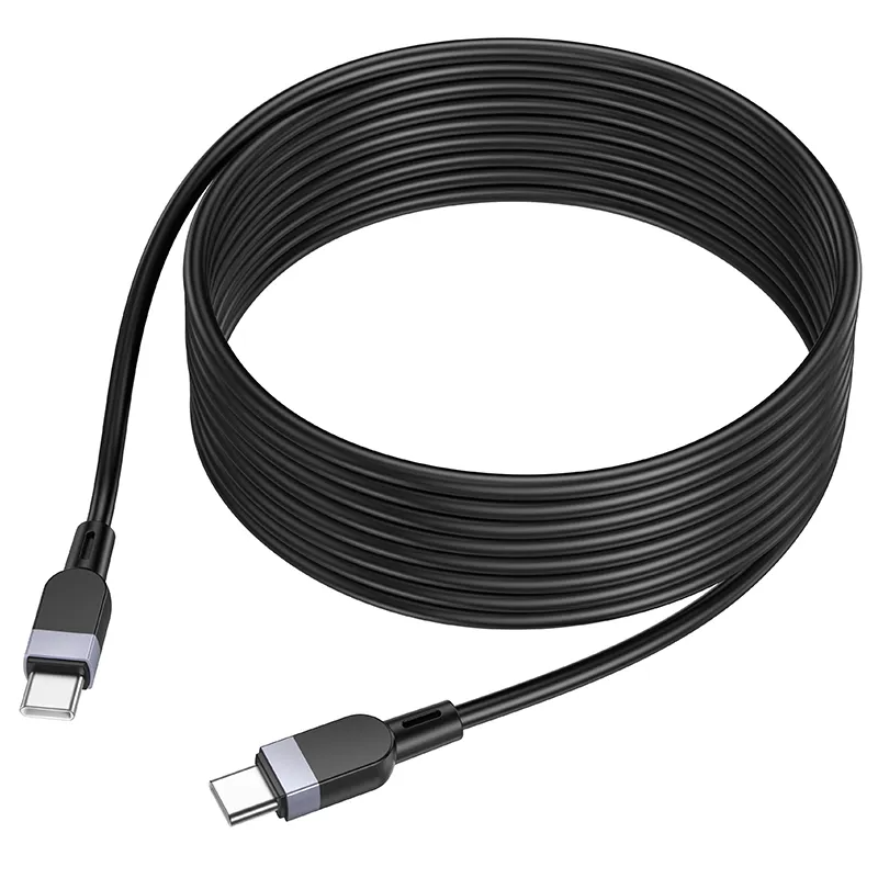 Câble de données et de charge USB-C - USB-C HOCO X109, 60W, 2m, Noir