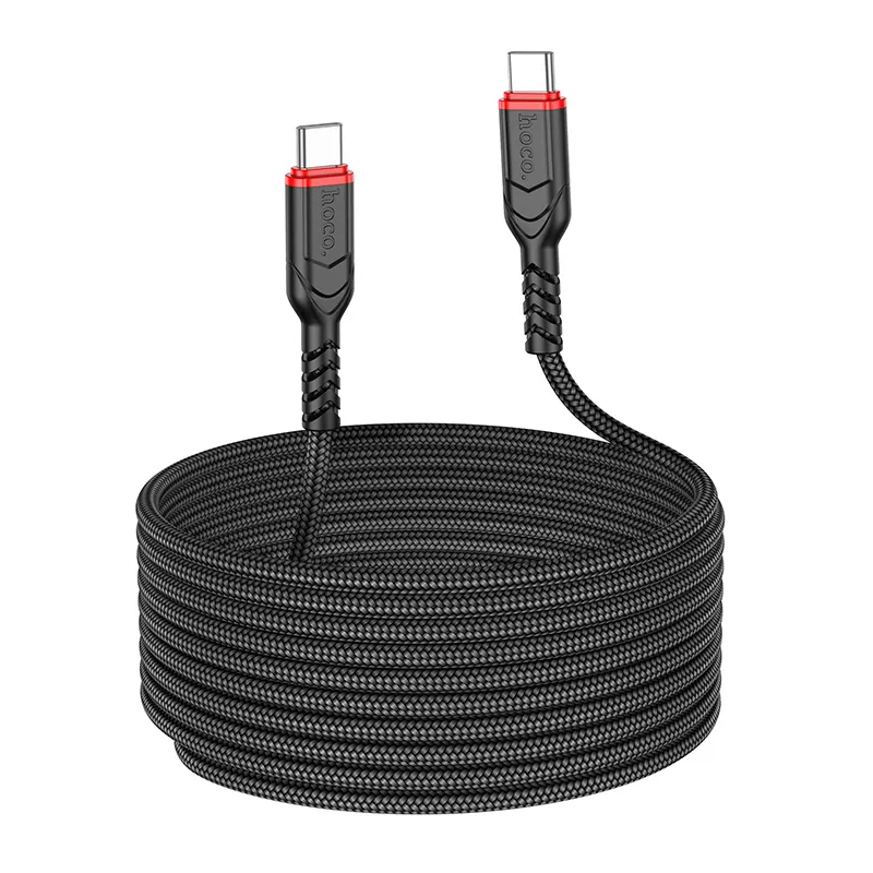 Câble de données et de charge USB-C - USB-C HOCO X59 Victory, 60W, 3m, Noir