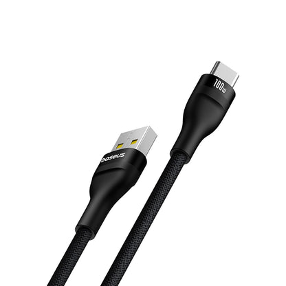 USB-A - USB-C Data- en Oplaadkabel Baseus Flash Series II, 100W, 2m, Zwart P10311804111-01