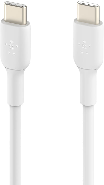 Câble de données et de charge USB-C - USB-C Belkin BoostCharge, 60W, 1m, Blanc CAB003bt1MWH