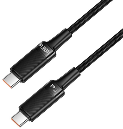Câble de données et de charge USB-C - USB-C HOCO U153 Extreme, 100W, 1,2m, Noir