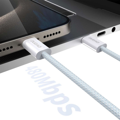 USB-C Data- en Oplaadkabel - USB-C Dudao L6C, 30W, 1m, Blauw