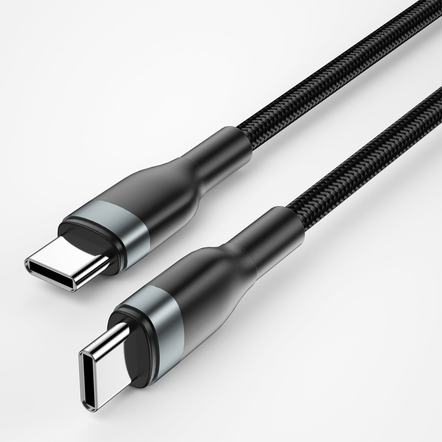 USB-C data- en oplaadkabel - USB-C WiWu Wi-C017, 100W, 1,2 m, zwart 