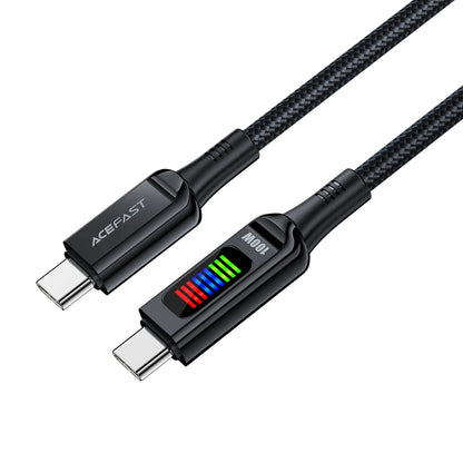 USB-C Daten- und Ladekabel - USB-C Acefast C7-03, 100W, 1,2m, Schwarz