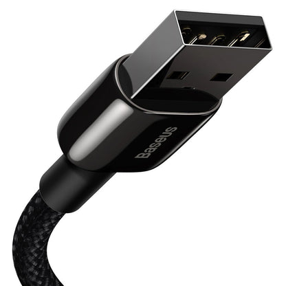 Gegevens- en oplaadkabel USB-A - Lightning Baseus Tungsten Gold, 20W, 1m, Zwart CALWJ-01 