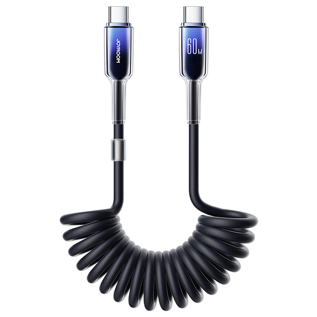 USB-C Daten- und Ladekabel - USB-C Joyroom S-A43 Crystal, 60W, 1,5m, Schwarz