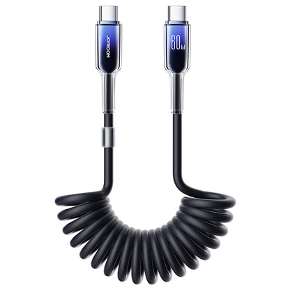 USB-C Daten- und Ladekabel - USB-C Joyroom S-A43 Crystal, 60W, 1,5m, Schwarz