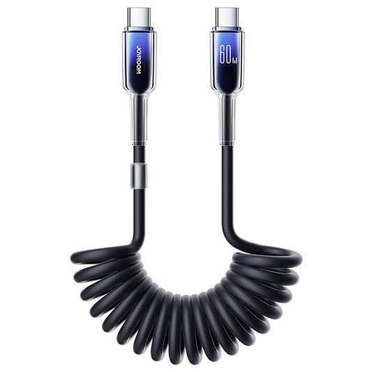USB-C Daten- und Ladekabel - USB-C Joyroom S-A43 Crystal, 60W, 1,5m, Schwarz