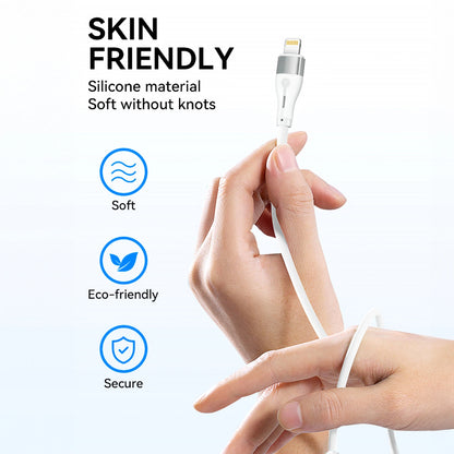 Data- en Oplaadkabel USB-C - Lightning WZK WSTCL1, 27W, 1m, Wit