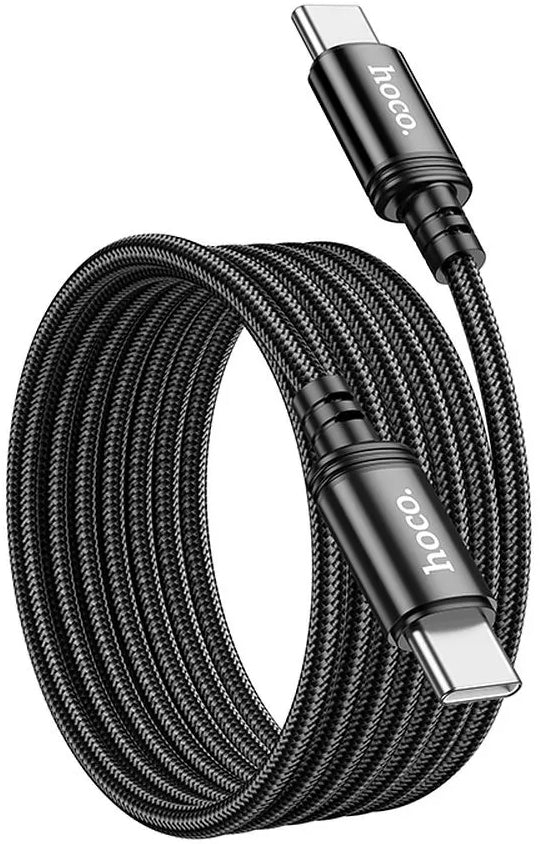 Câble de Données et de Charge USB-C - USB-C HOCO X89, 60W, 2m, Noir
