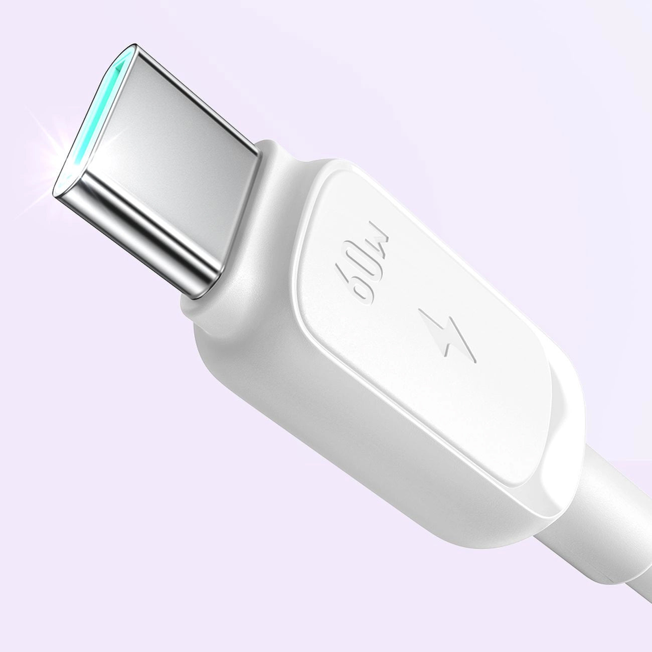 USB-C Data- en Oplaadkabel - USB-C Joyroom S-A14, 60W, 1.2m, Wit