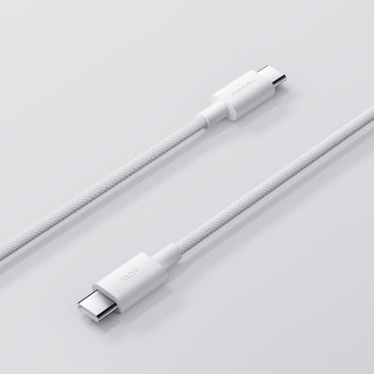 Câble de Données et de Charge USB-C - USB-C Xiaomi, 60W, 1m, Blanc BHR0878GL