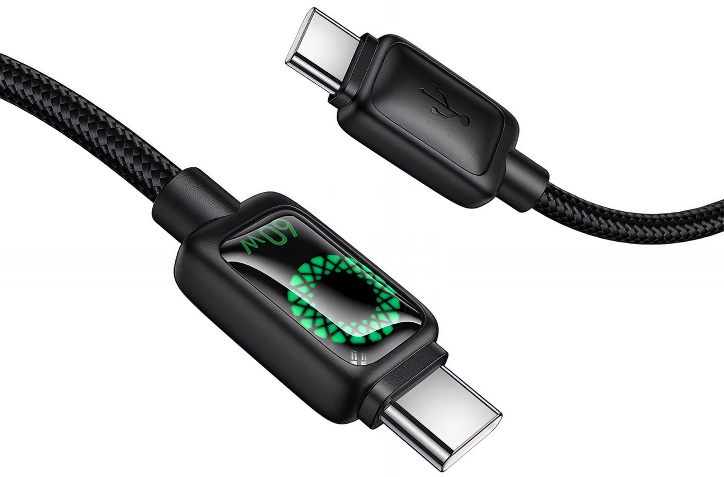 USB-C Daten- und Ladekabel - USB-C HOCO U146, 60W, 1,2m, Schwarz