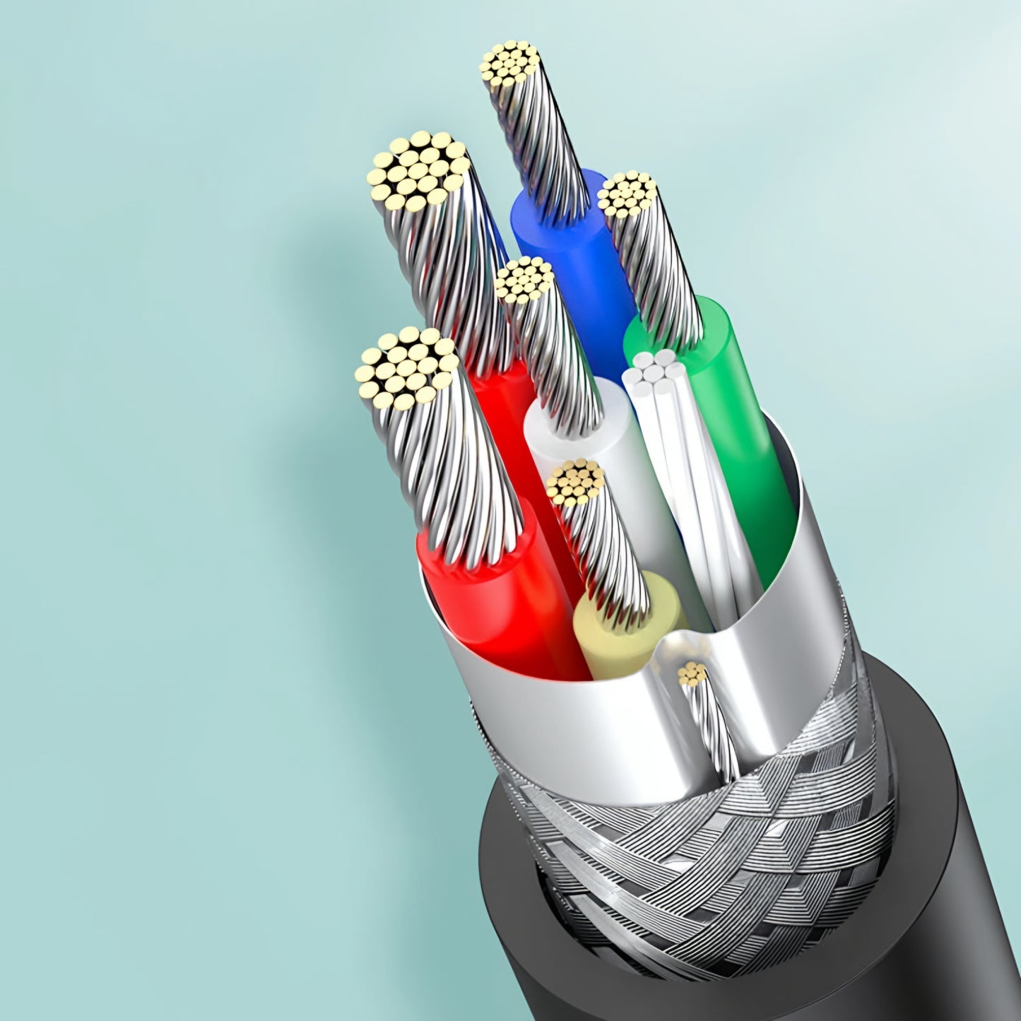 Câble de Données et de Charge USB-C - USB-C UGREEN US300, 100W, 2m, Blanc