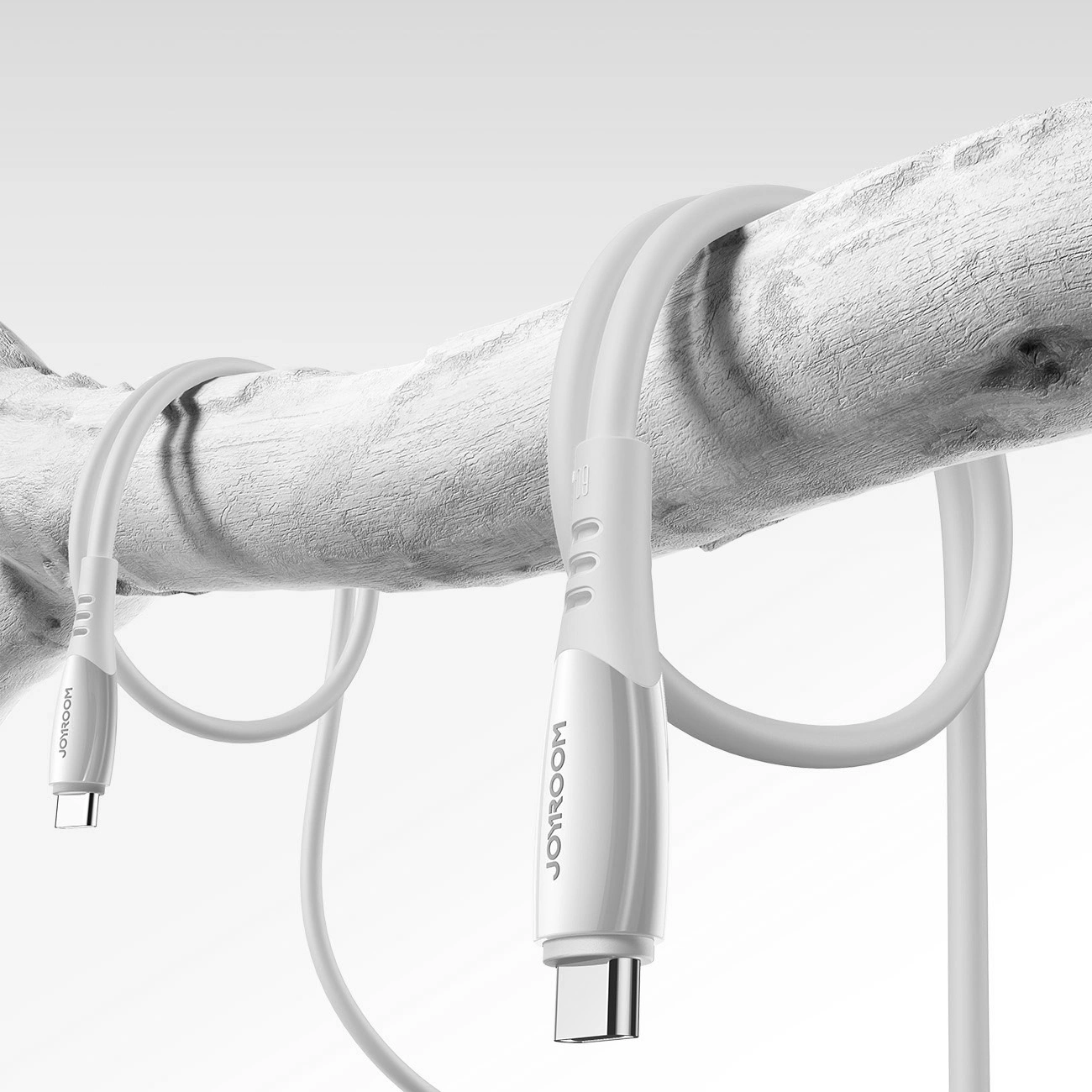 USB-C Data- en Oplaadkabel - USB-C Joyroom S-A59 Vibrant, 60W, 1.2m, Wit