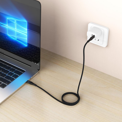 USB-C Data- en Oplaadkabel - USB-C Tech-Protect UB11T Ultraboost, 240W, 1m, Zwart